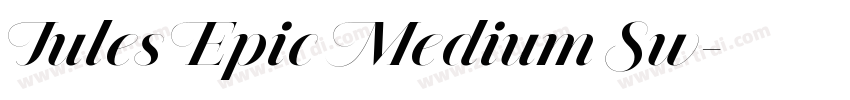 Jules Epic Medium Sw字体转换